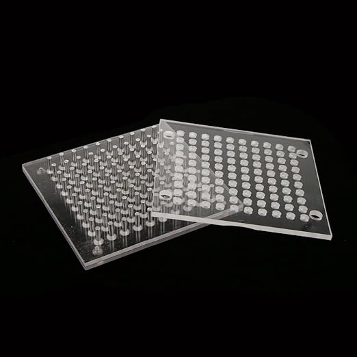 UNIQKART 100 Holes Empty Capsule Plates Holder For Vitamins Coffee Powder Manual Filling Capsules Tool for Size 1#
