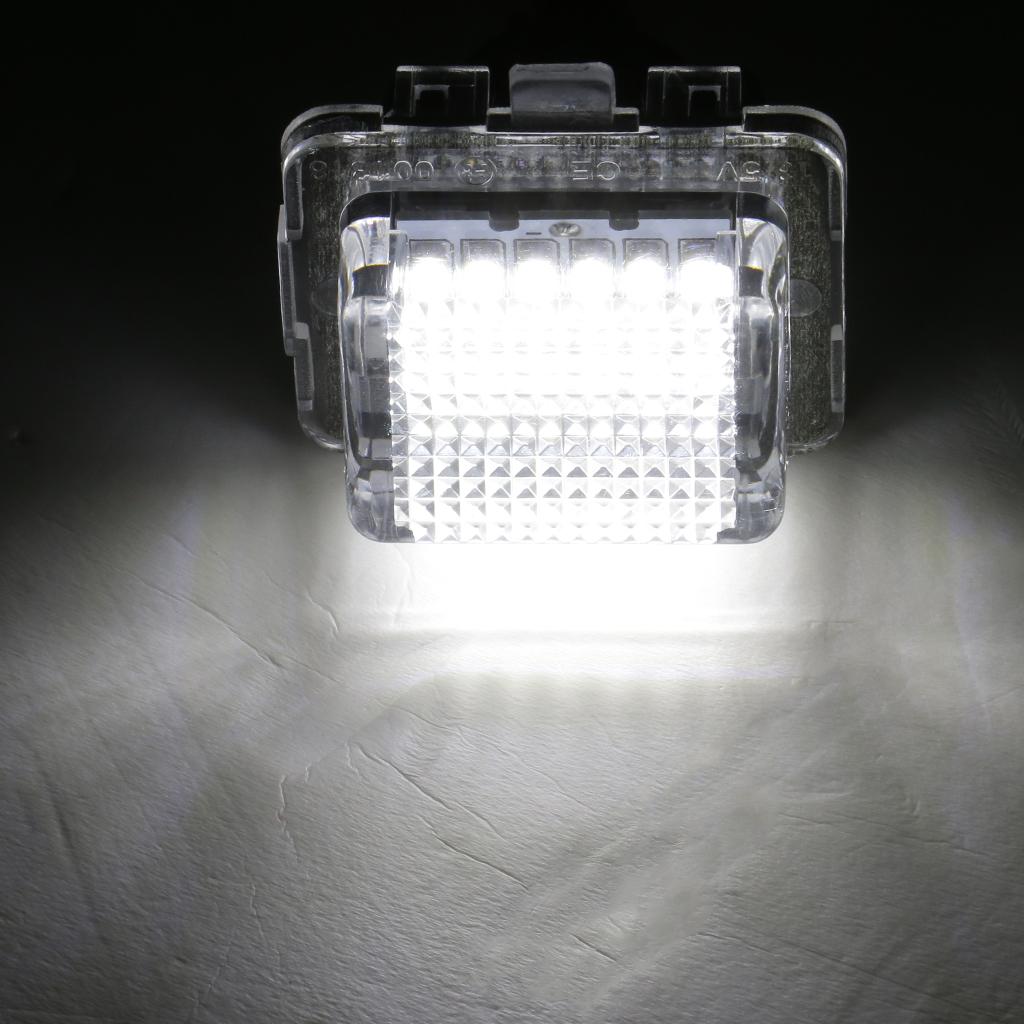2 Piece LED Number Plate Lights for C W204 E W212 S W221 CL