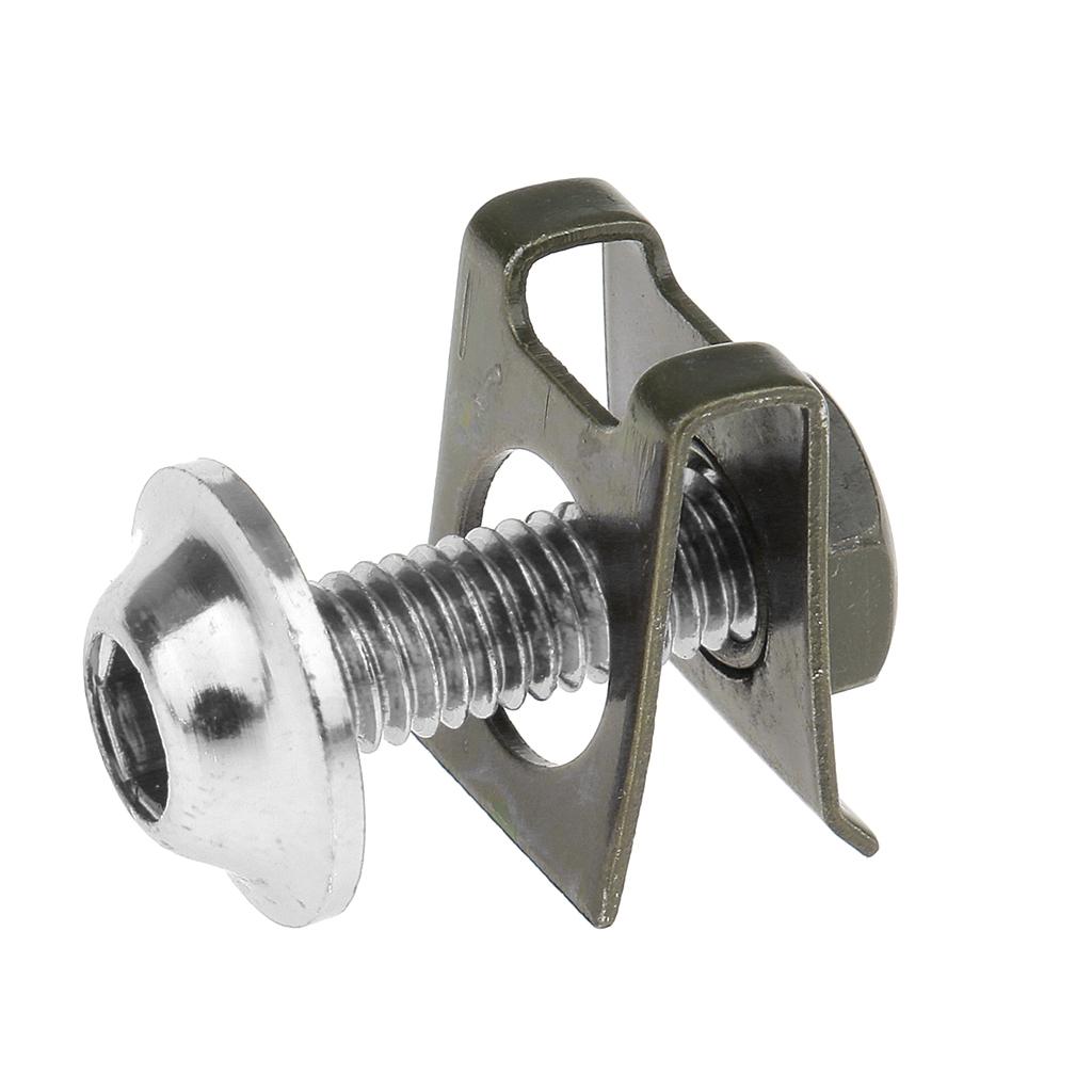 10 Piece Motorbike M6/6mm Body Fairing Bolts Fastener Clips for Honda Silver