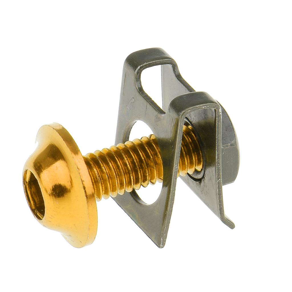 10 Piece Motorbike M6/6mm Body Fairing Bolts Fastener Clips for Honda Gold