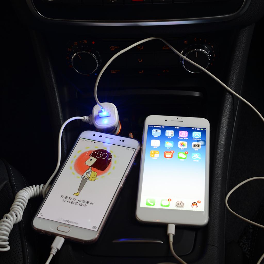 12V-24V Car Lighter Socket Charger 5V 2A USB + Android Interface for Phone
