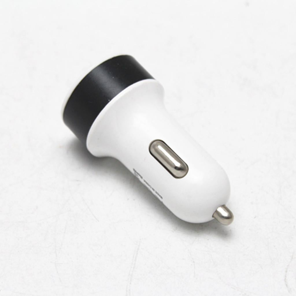 12V-24V Car Motorcycle Cigarette Lighter 5V/3.1A 2-USB Power Charger Black