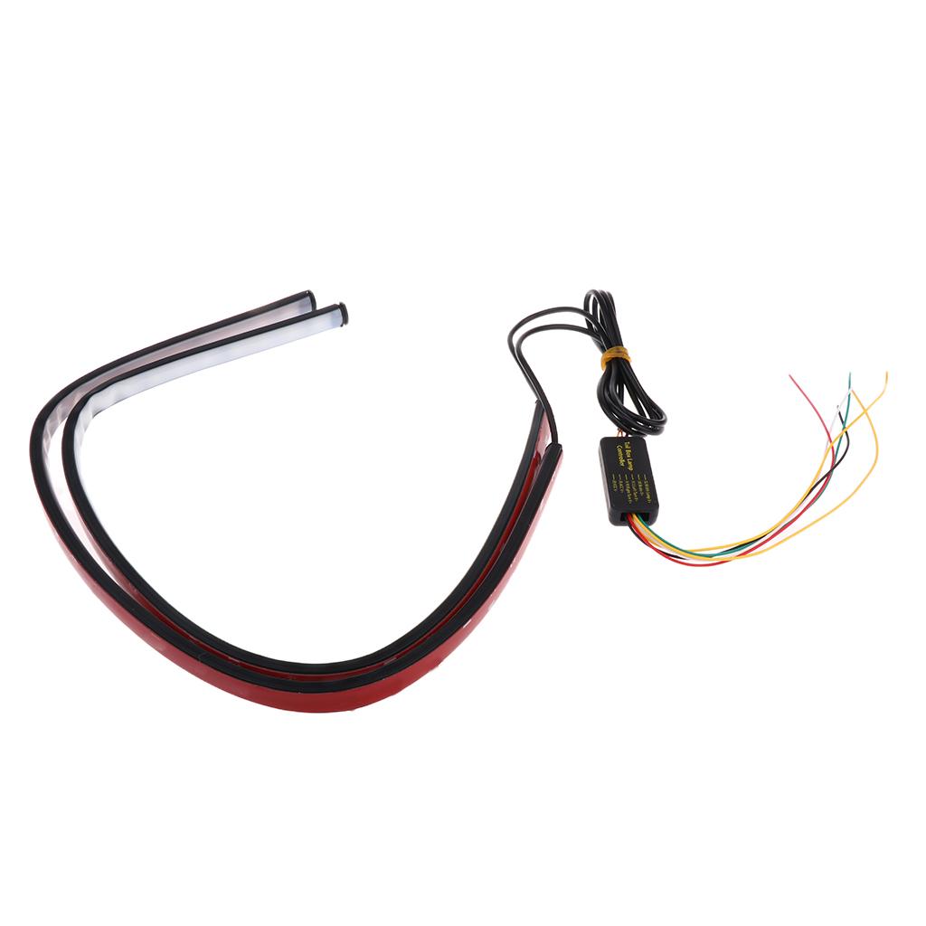 2 Pieces 5050-SMD RGB Car Grille Lamp LED Strip Neon Flash Lamp Multi Color