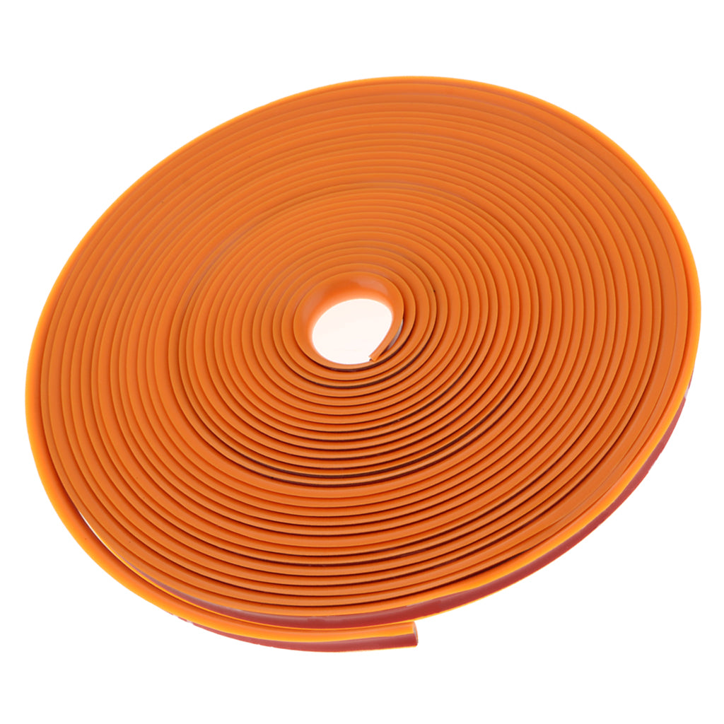26Ft/8M New Car Wheel Hub Rim Protector Sticker Tire Guard Strip Orange