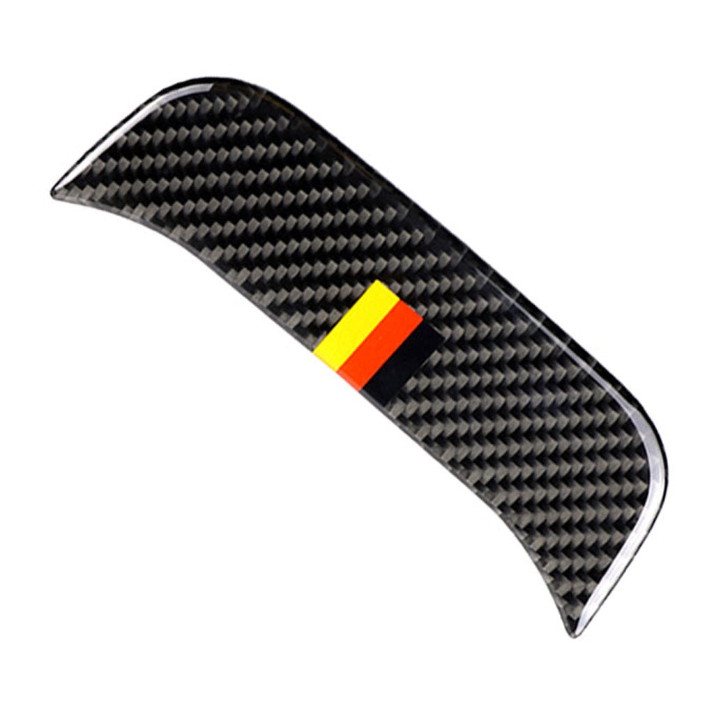 2PCS Rear Carbon Fiber Car Outlet Cover Sticker for Multicolor