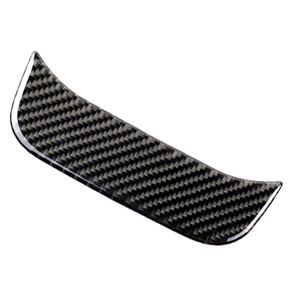 2PCS Rear Carbon Fiber Car Outlet Cover Sticker for Black
