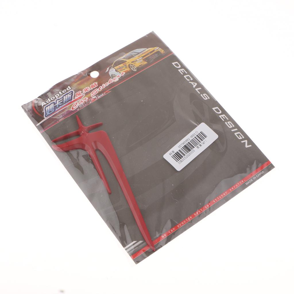 2 Pieces Car Metal Decal Stickers for C-Class E-Class Red