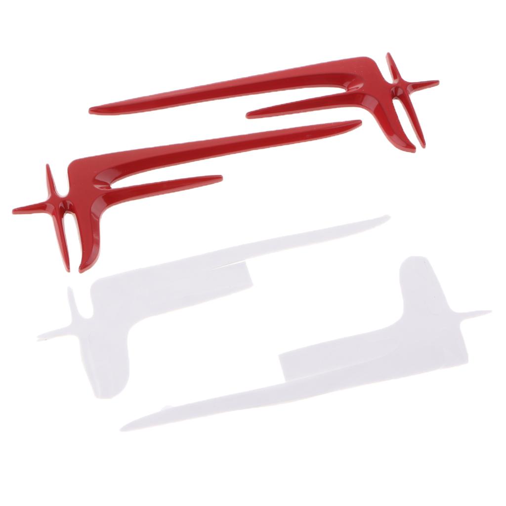 2 Pieces Car Metal Decal Stickers for C-Class E-Class Red