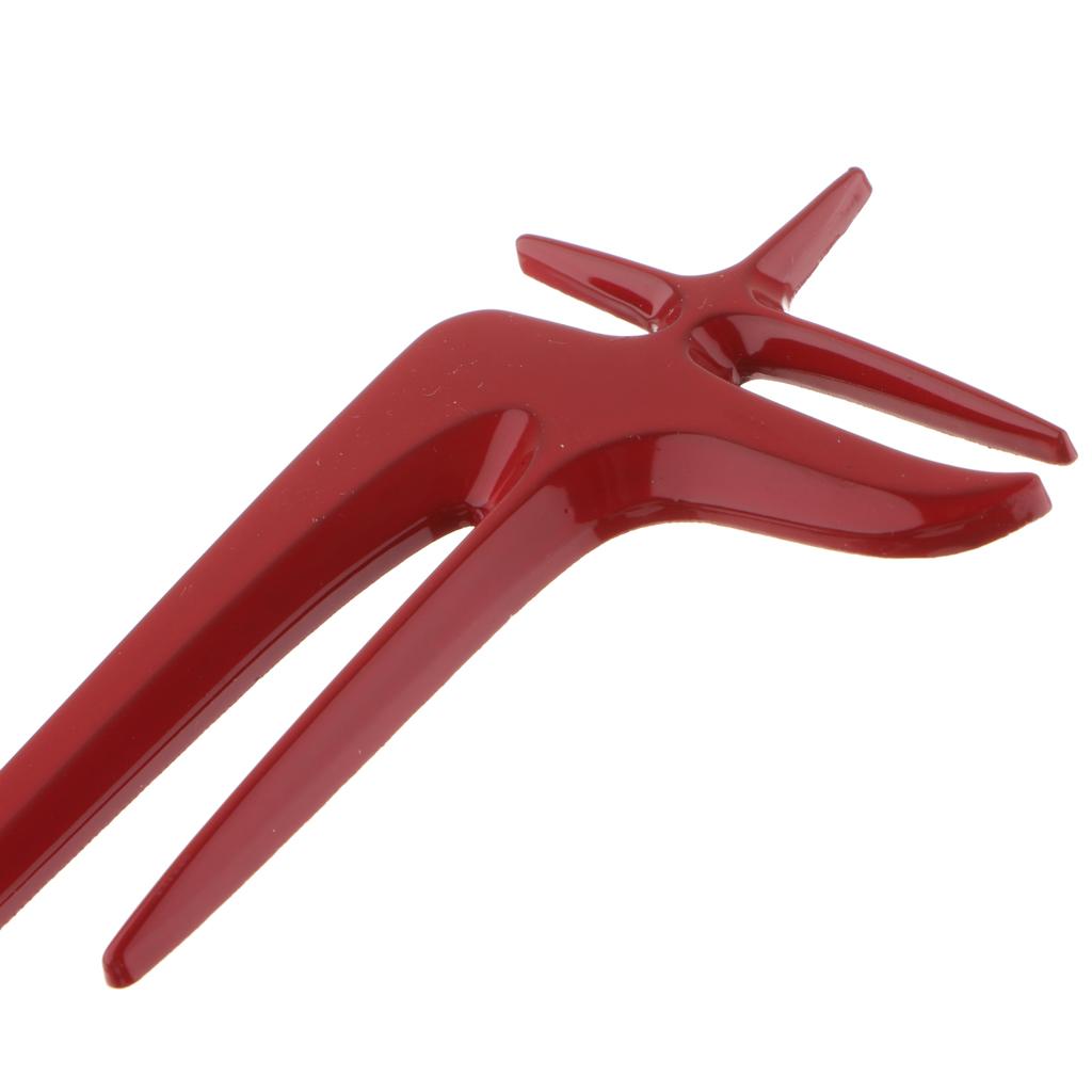 2 Pieces Car Metal Decal Stickers for C-Class E-Class Red