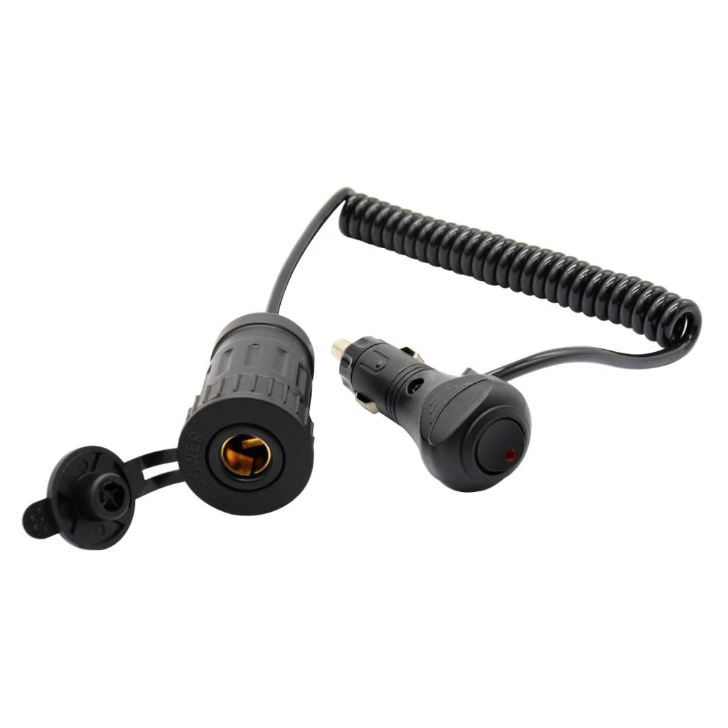 12/24V Car Truck Cigarette Lighter Power Charger Cable for Phone Micro USB