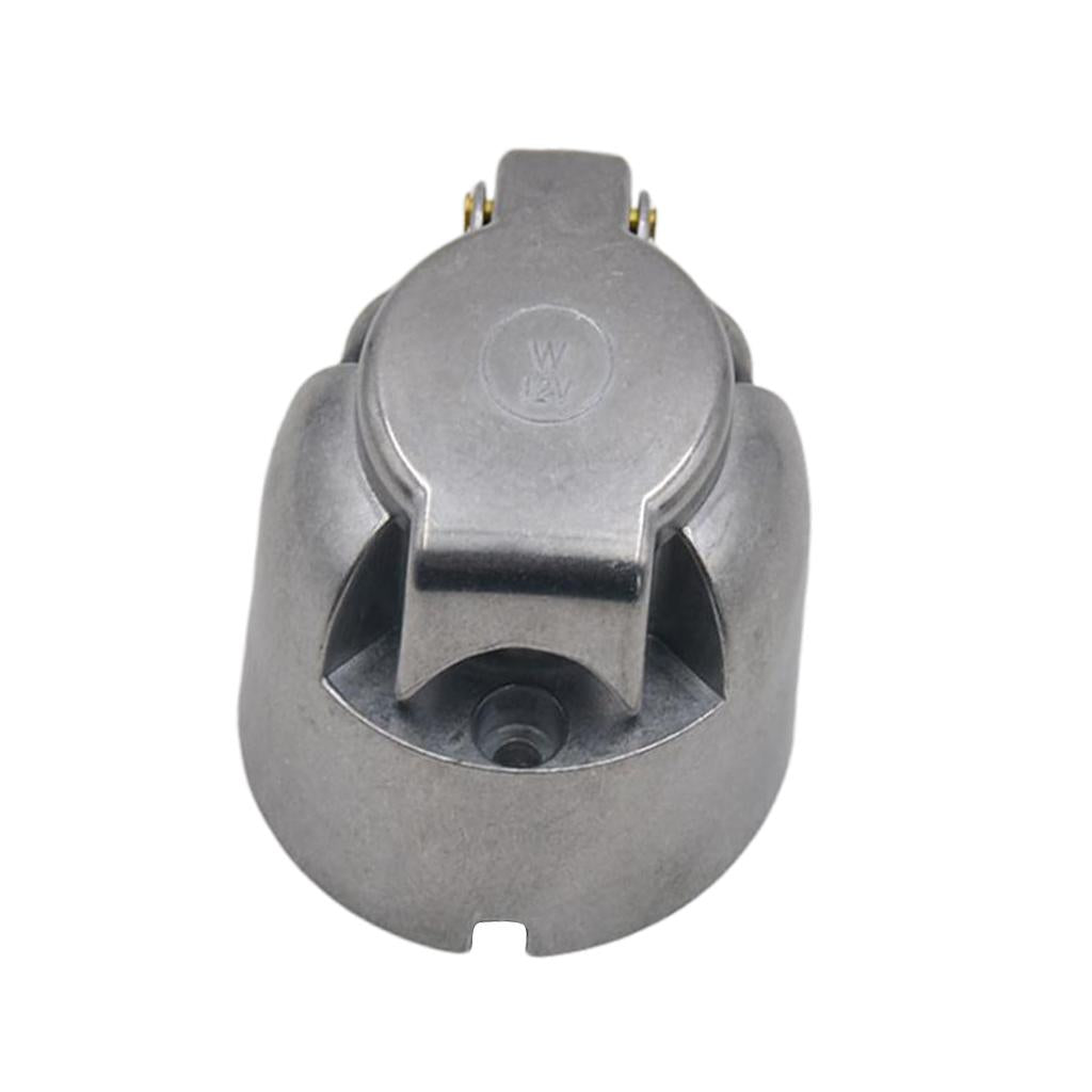 12V 7 Pin Round Trailer Towing Car Plug Socket Wiring Connector Adapter