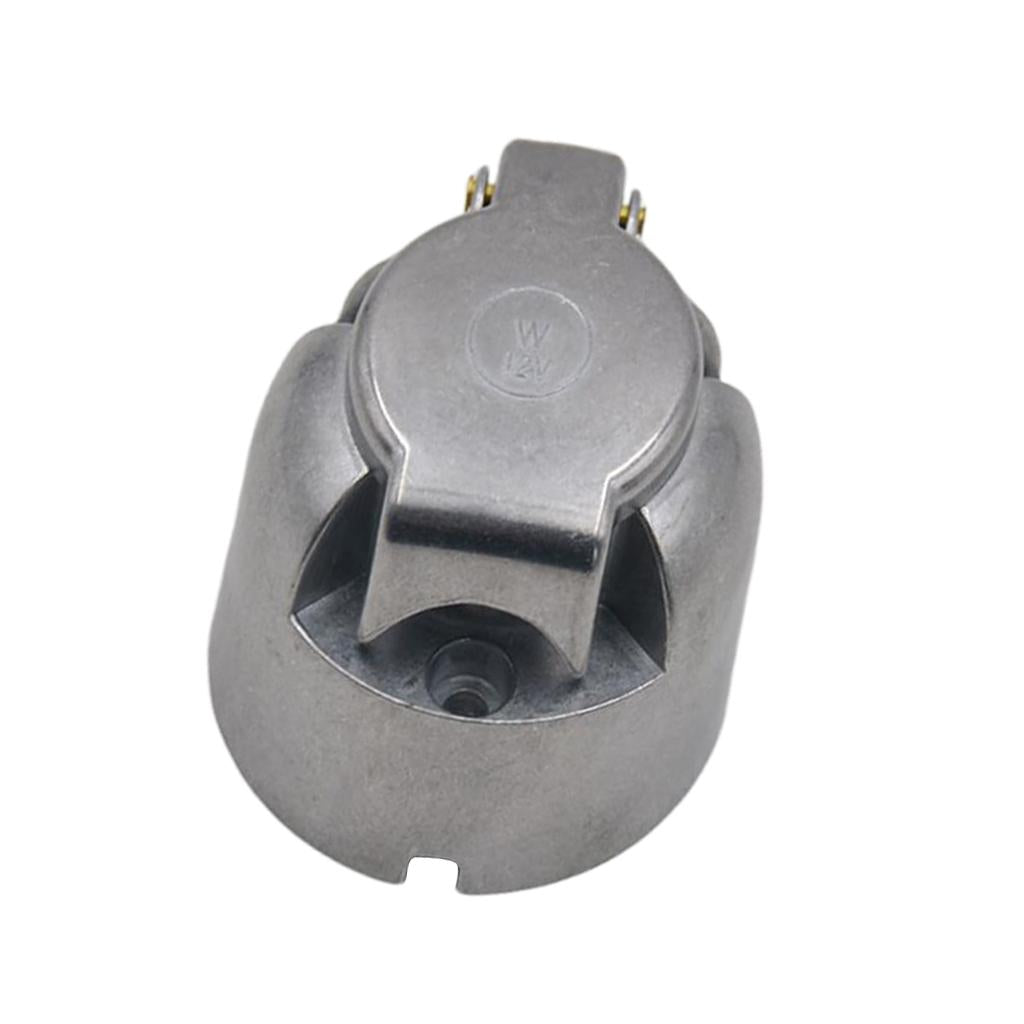 12V 7 Pin Round Trailer Towing Car Plug Socket Wiring Connector Adapter