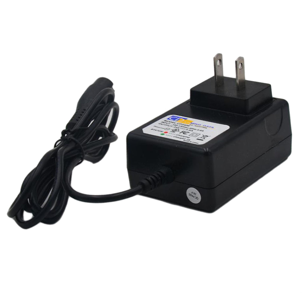 24V 0.6A 3-Prong Battery Charger For Razor Scooter E100 E125 E500S PR200