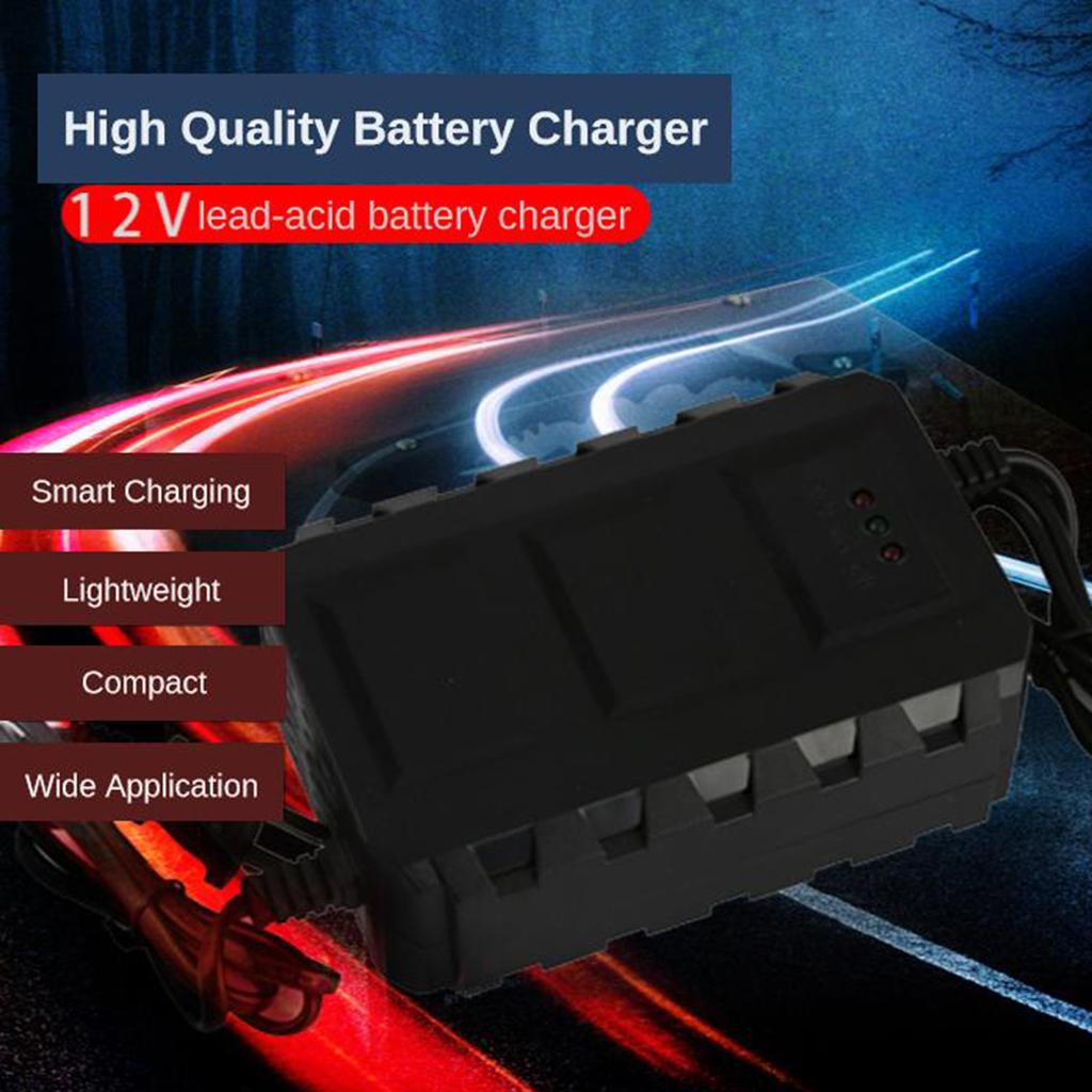 12 Volt Battery Charger Smart Charging for Motorcyle EU Overload Protection