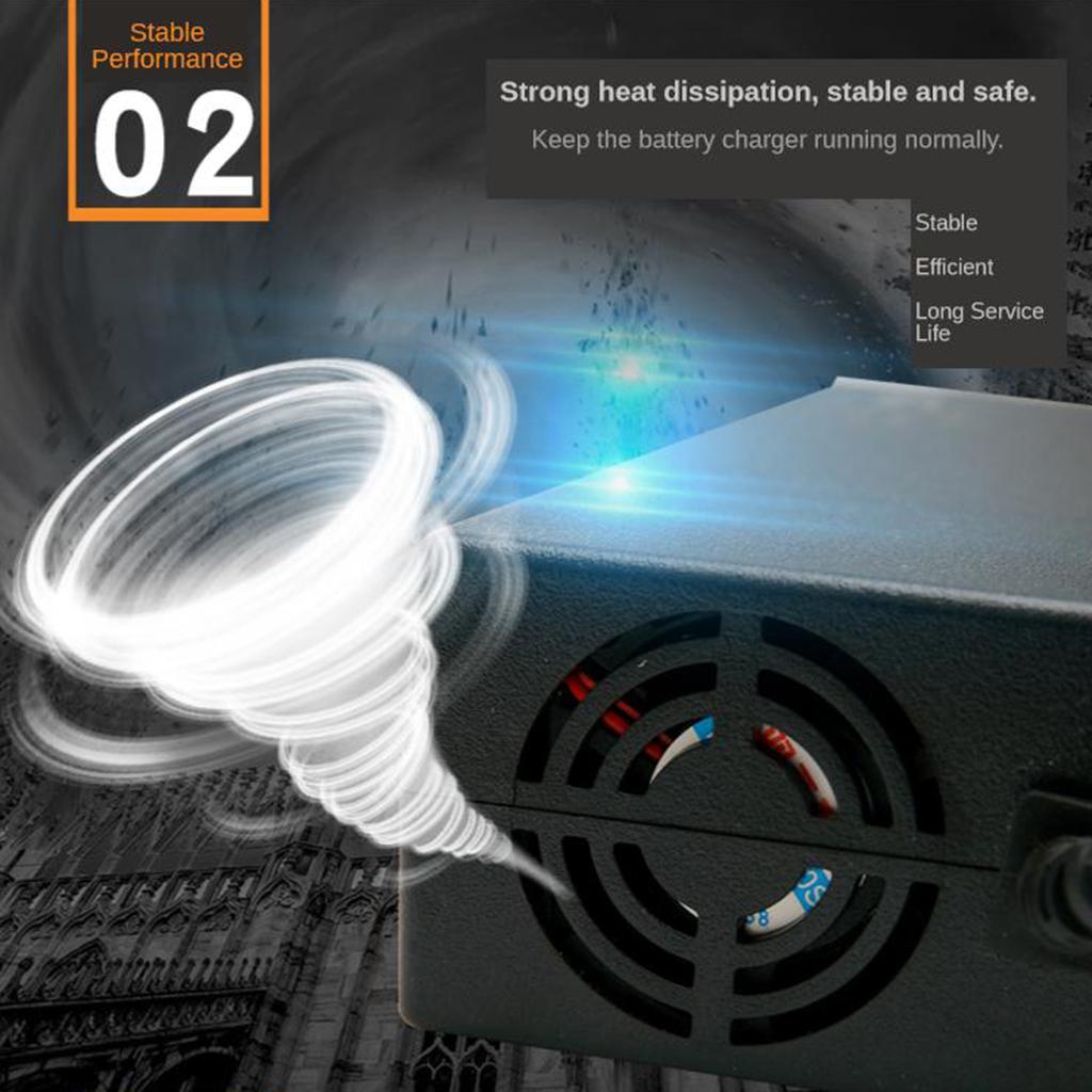 12 Volt Battery Charger Smart Charging for Motorcyle EU Overload Protection