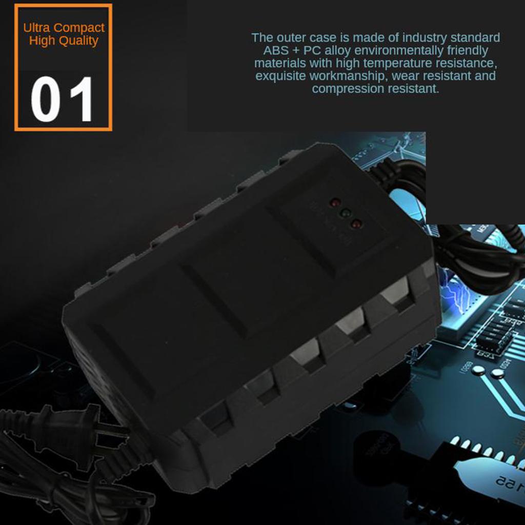 12 Volt Battery Charger Smart Charging for Motorcyle EU Overload Protection