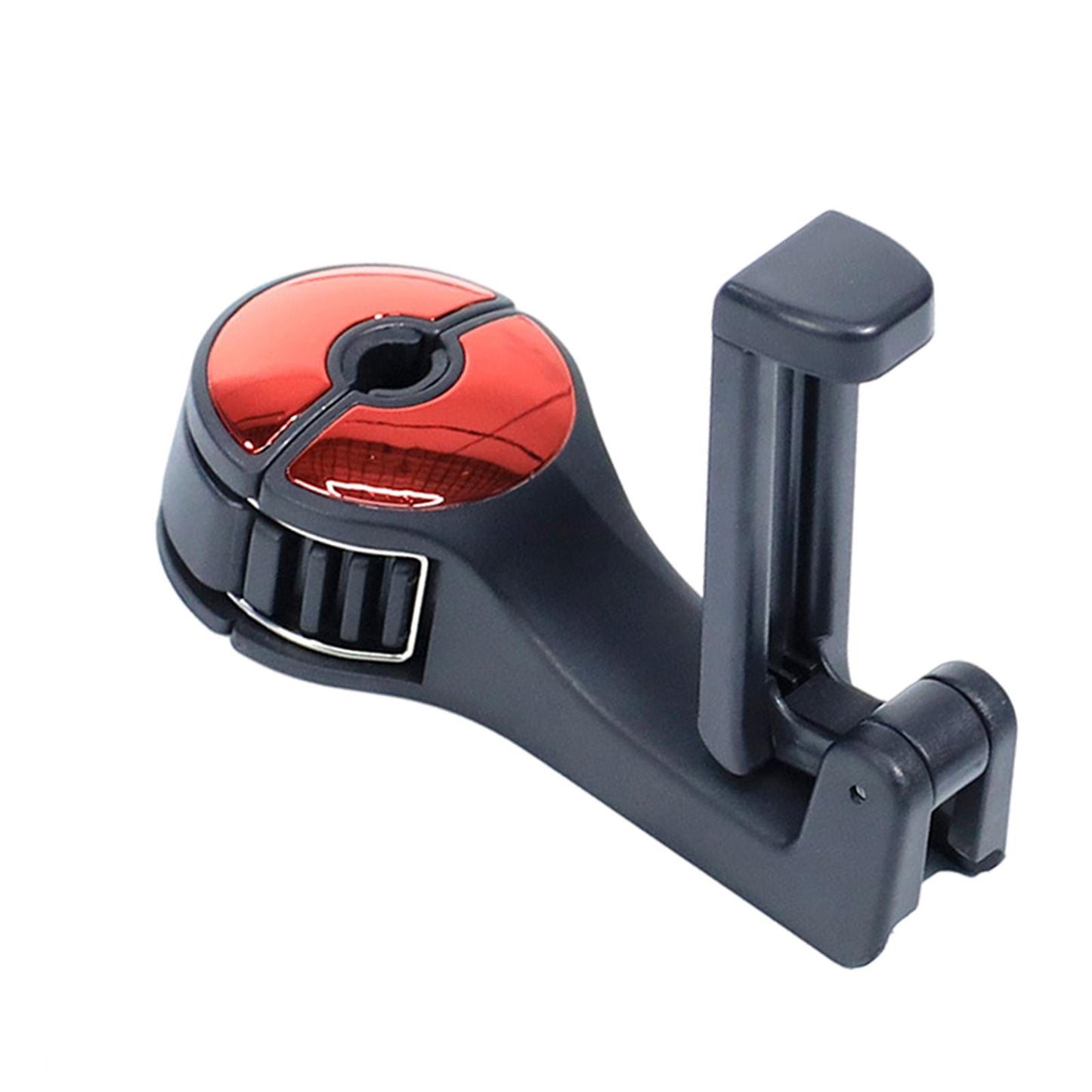 2 in 1 Car Headrest Hidden Hook with Phone Holder for Purse Vehicle Red
