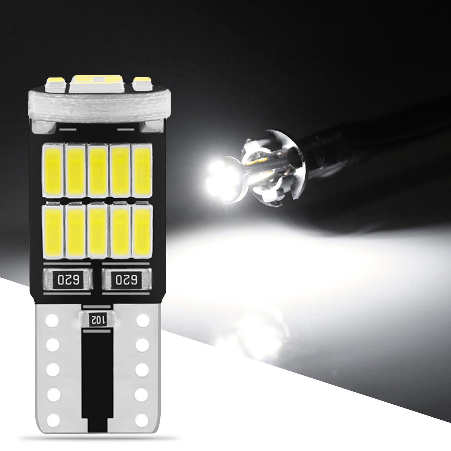 12V T10 LED Lights Bulbs 4014 26SMD Parking 6000K for Auto Interior