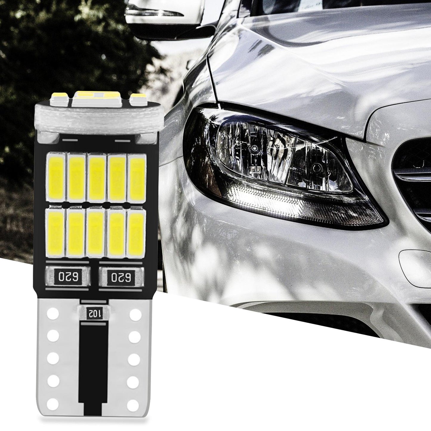 12V T10 LED Lights Bulbs 4014 26SMD Parking 6000K for Auto Interior