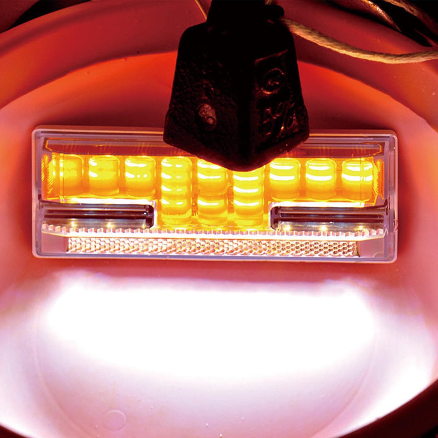 24V LED Side Marker Lights Car External Lights for Boat SUV Lorry orange