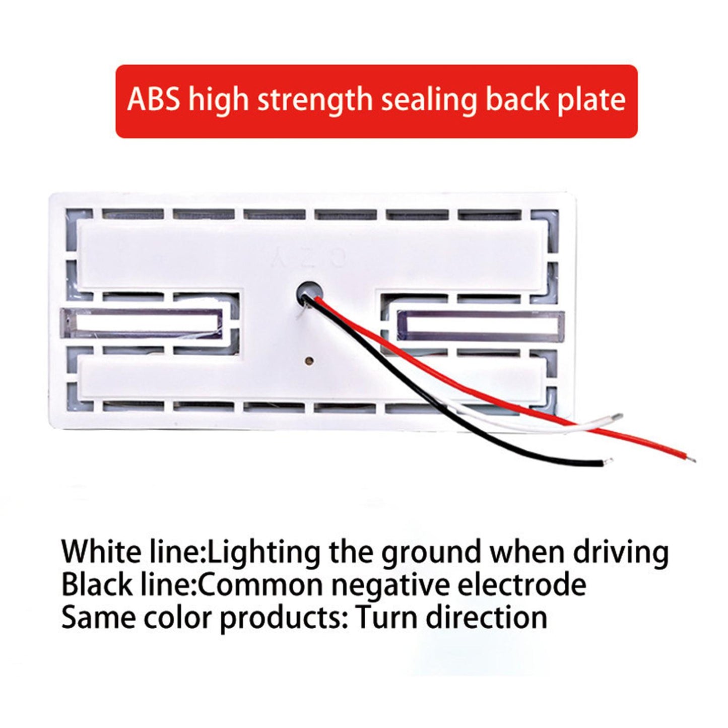 24V LED Side Marker Lights Car External Lights for Boat SUV Lorry orange