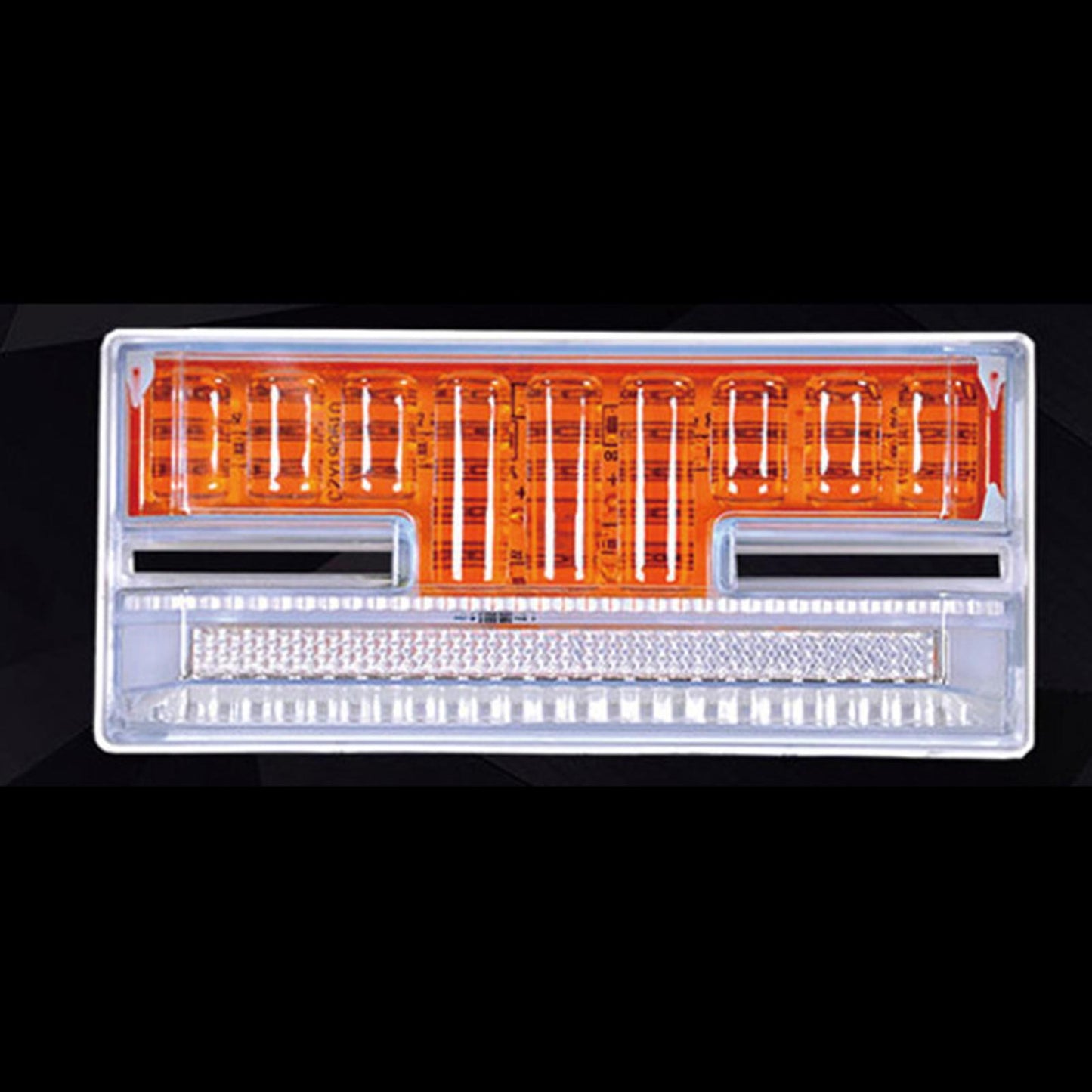 24V LED Side Marker Lights Car External Lights for Boat SUV Lorry orange