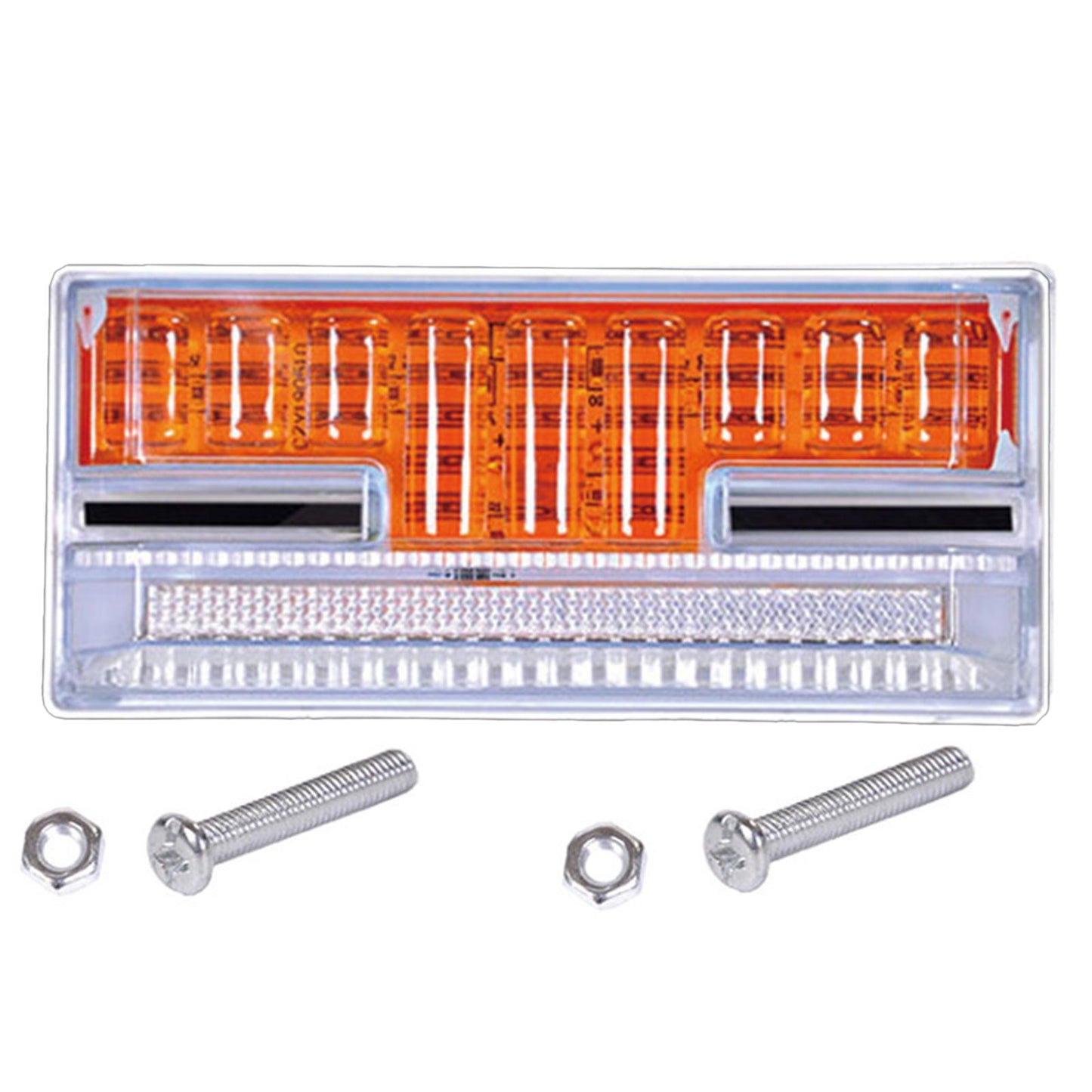 24V LED Side Marker Lights Car External Lights for Boat SUV Lorry orange