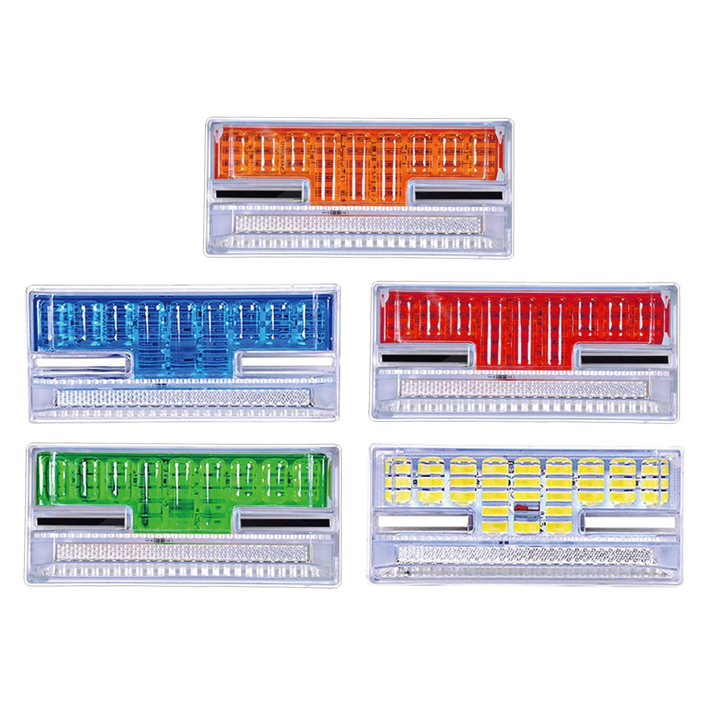 24V LED Side Marker Lights Car External Lights for Boat SUV Lorry orange