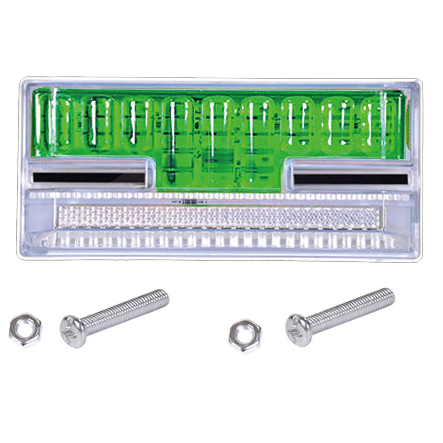 24V LED Side Marker Lights Car External Lights for Boat SUV Lorry green