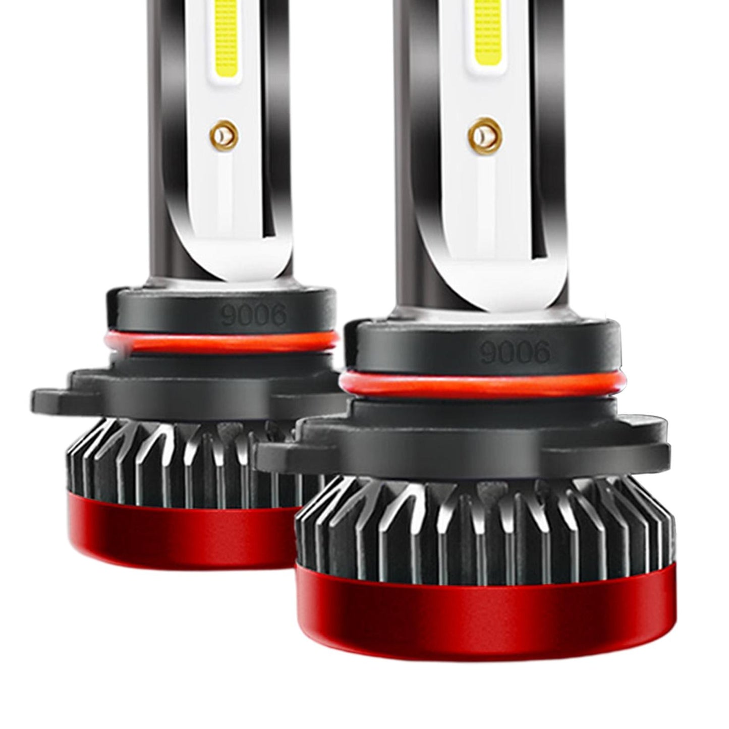 2 Pieces Car LED Headlight Bulbs Kit Fog Light Bulb Accessories 9006 HB4