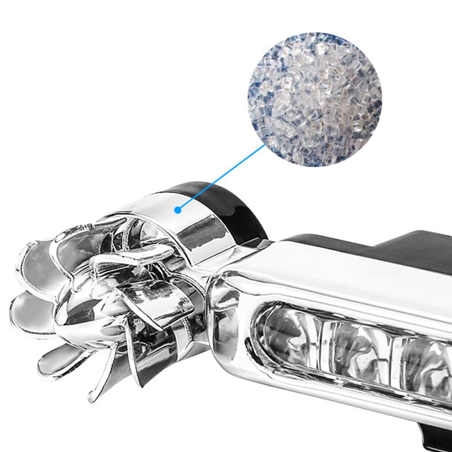 2 Pieces LED Daytime Running Lights 8 LED Fit for Head Lamp Auxiliary Lamp White