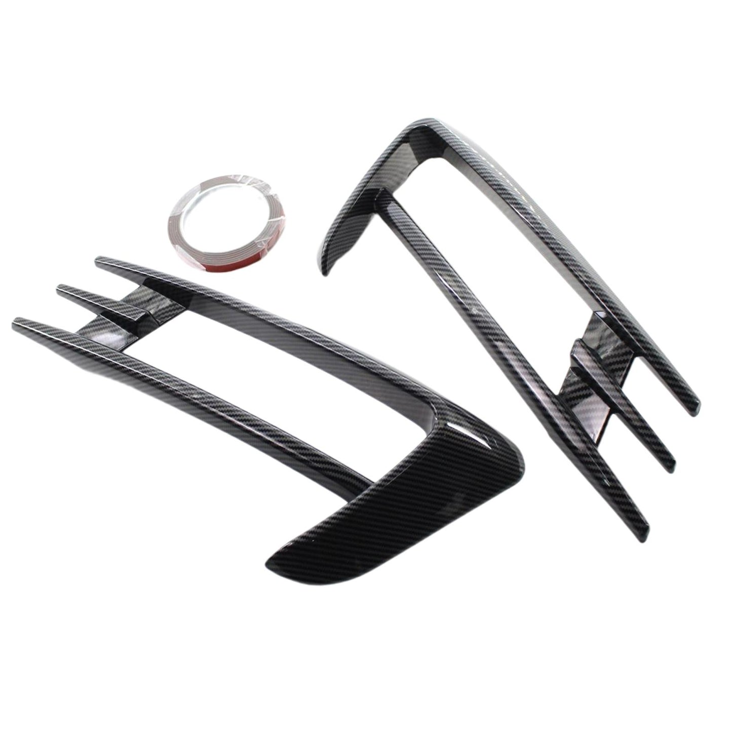 2Pieces Front Fog Lamp Eyebrow Trim Cover Eye Lid for VW Golf 7 MK7 14-2017