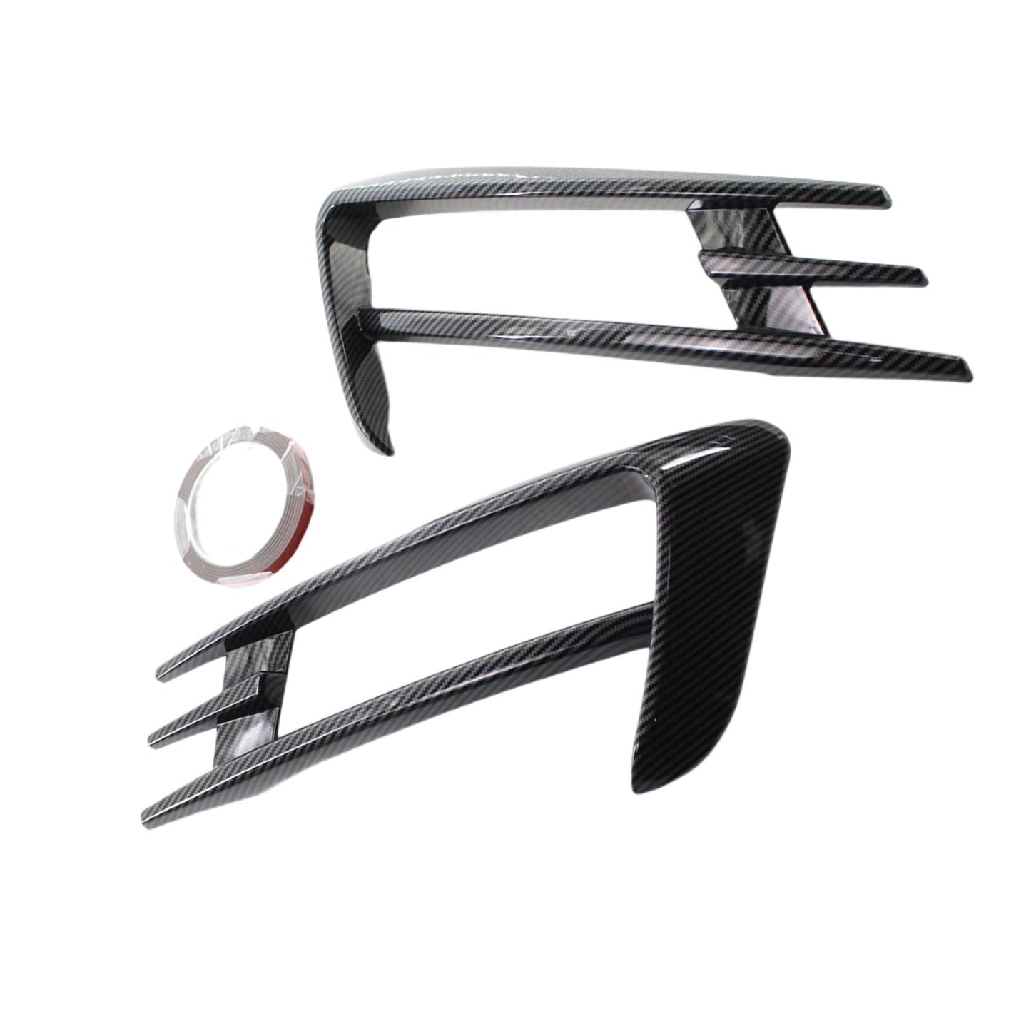 2Pieces Front Fog Lamp Eyebrow Trim Cover Eye Lid for VW Golf 7 MK7 14-2017