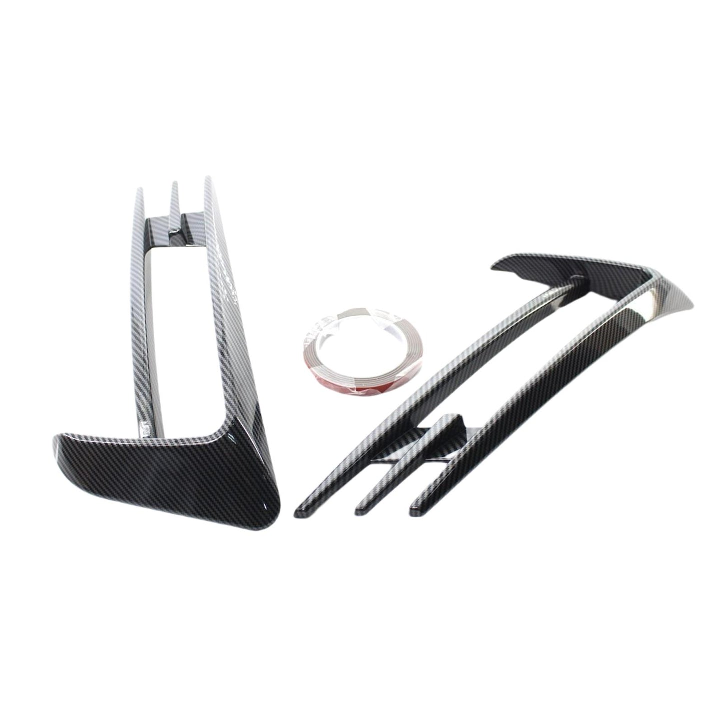 2Pieces Front Fog Lamp Eyebrow Trim Cover Eye Lid for VW Golf 7 MK7 14-2017