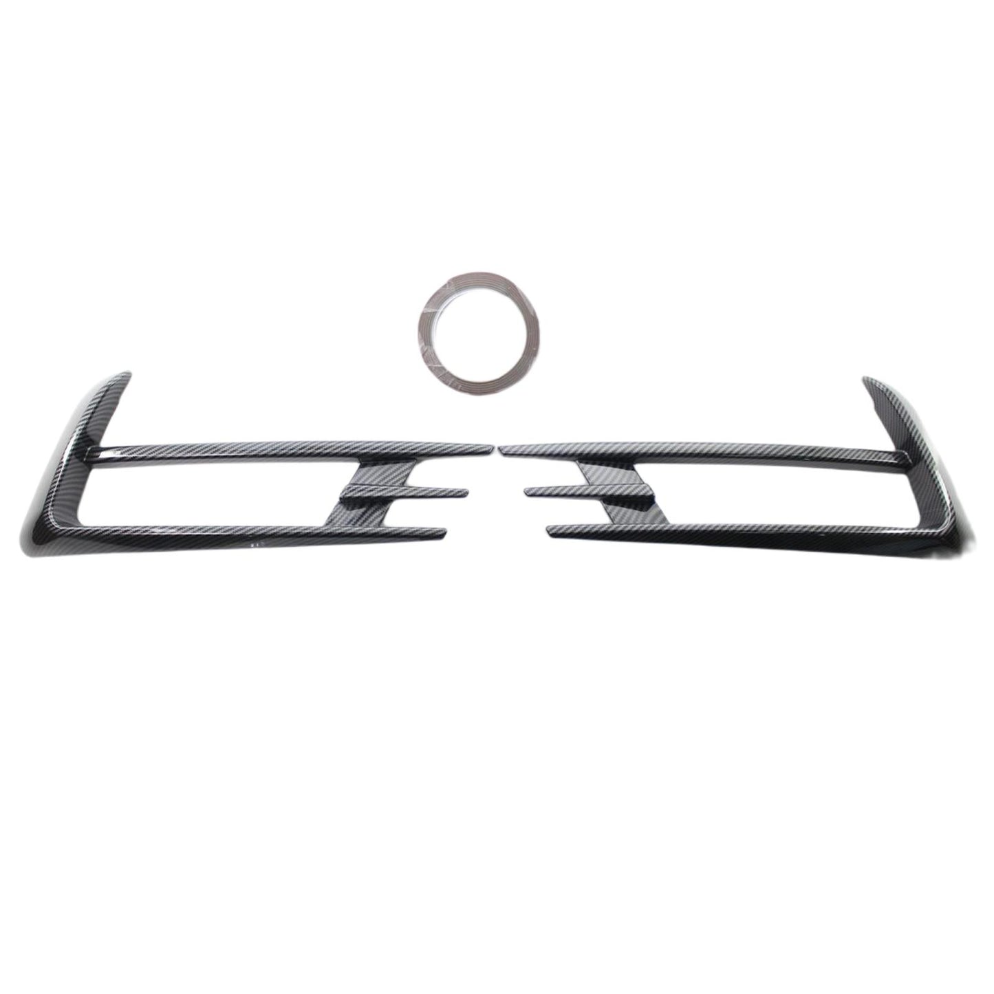 2Pieces Front Fog Lamp Eyebrow Trim Cover Eye Lid for VW Golf 7 MK7 14-2017