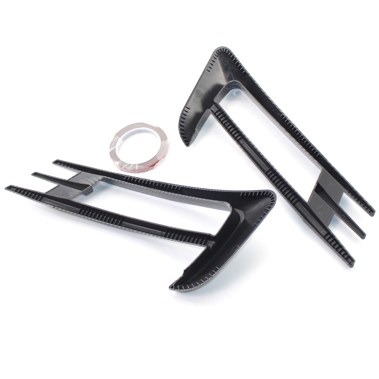 2Pieces Front Fog Lamp Eyebrow Trim Cover Eye Lid for VW Golf 7 MK7 14-2017