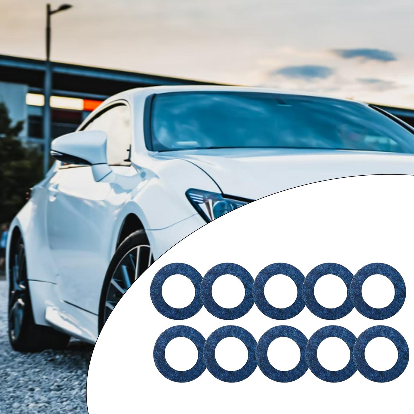 10 Pieces Oil Drain Bolt Plug Gasket Washers 9043012031 for Toyota