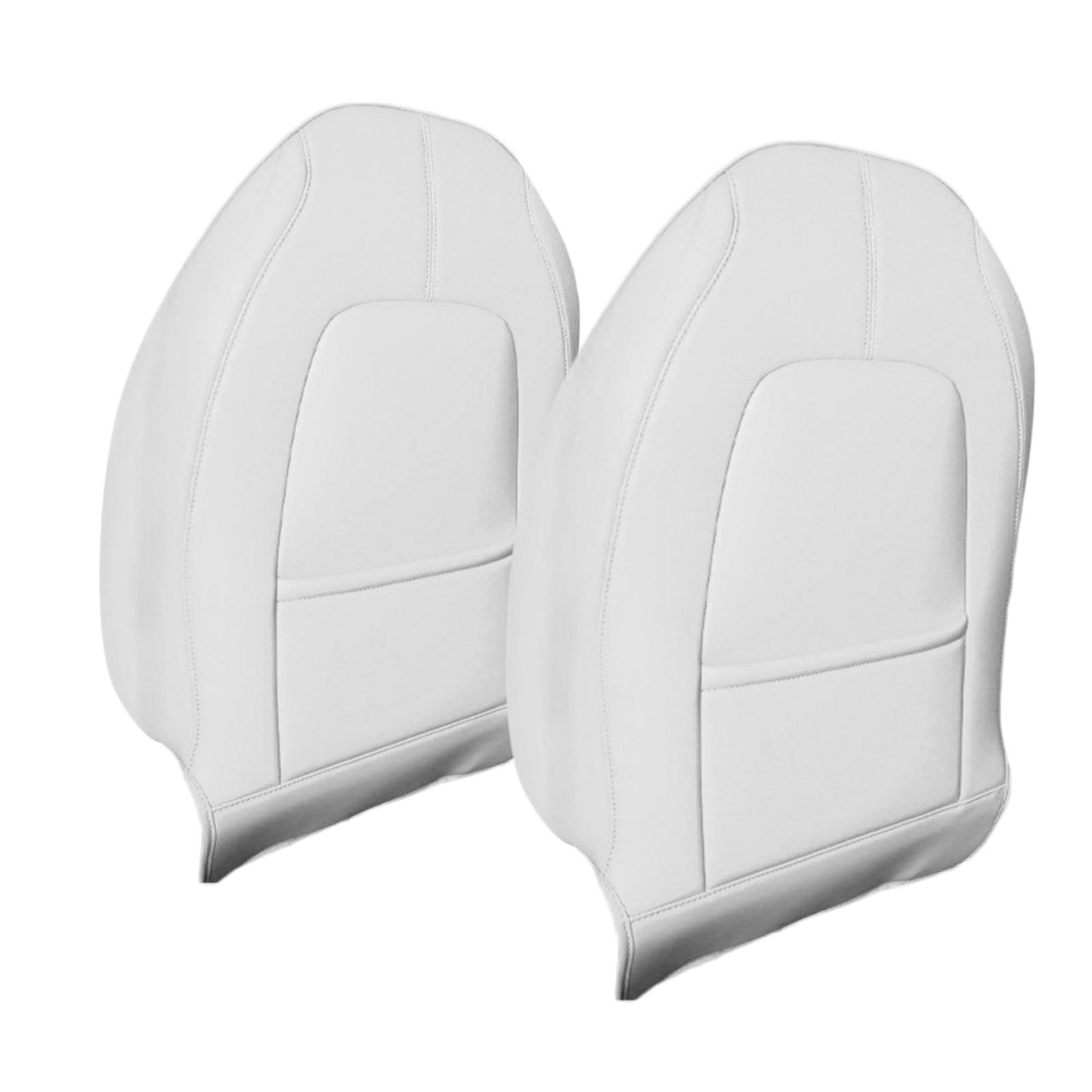 2 Count Backseat Protection Mat Kick Guard for Tesla Model 3 Model Y White