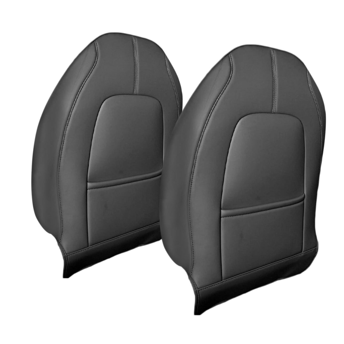 2 Count Backseat Protection Mat Kick Guard for Tesla Model 3 Model Y Black