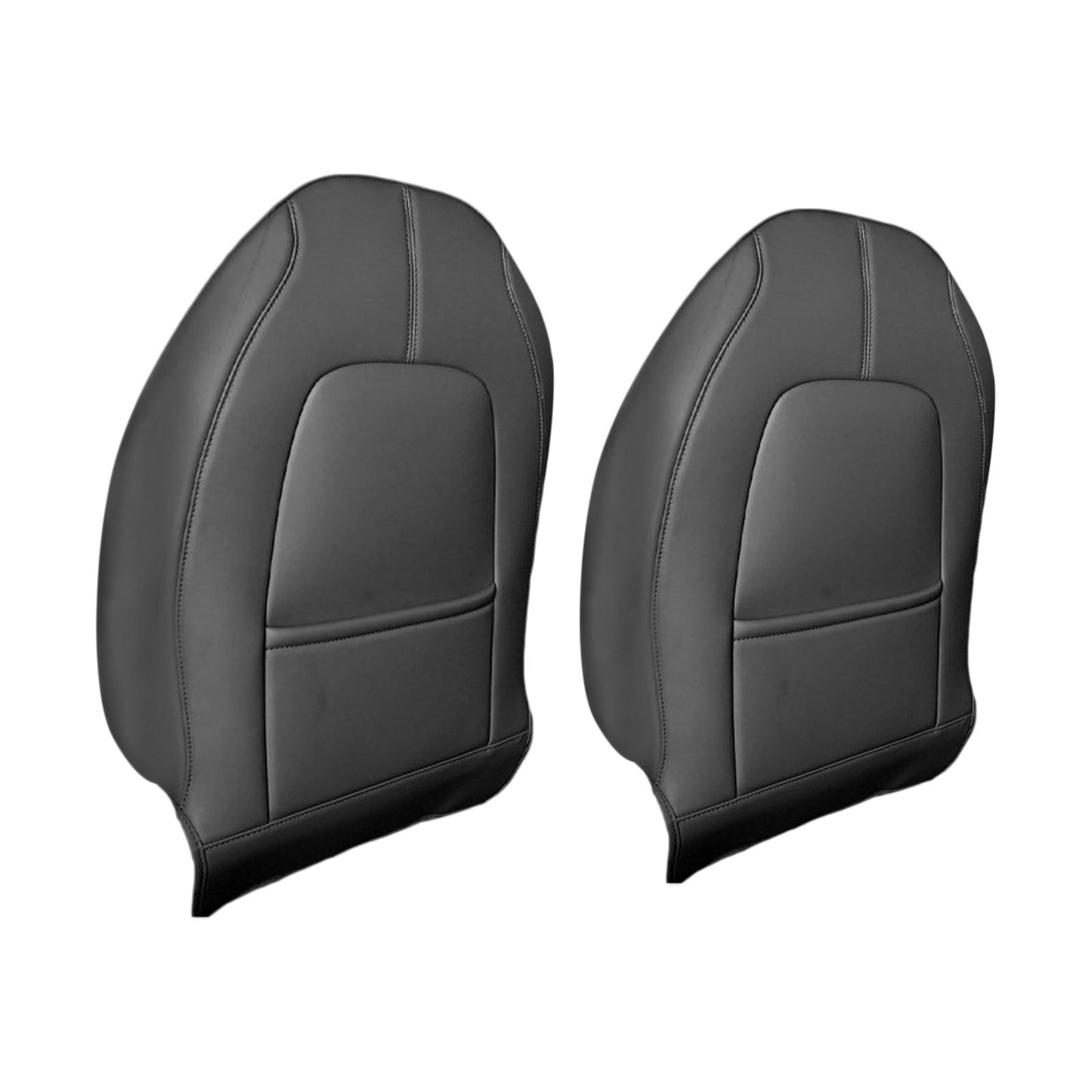 2 Count Backseat Protection Mat Kick Guard for Tesla Model 3 Model Y Black