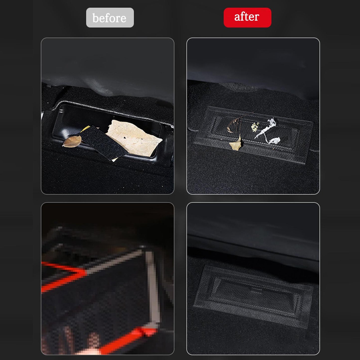 2 Pieces Car Air Outlet Anti Dust Net Cover Fit for Tesla Model 3 & Model Y