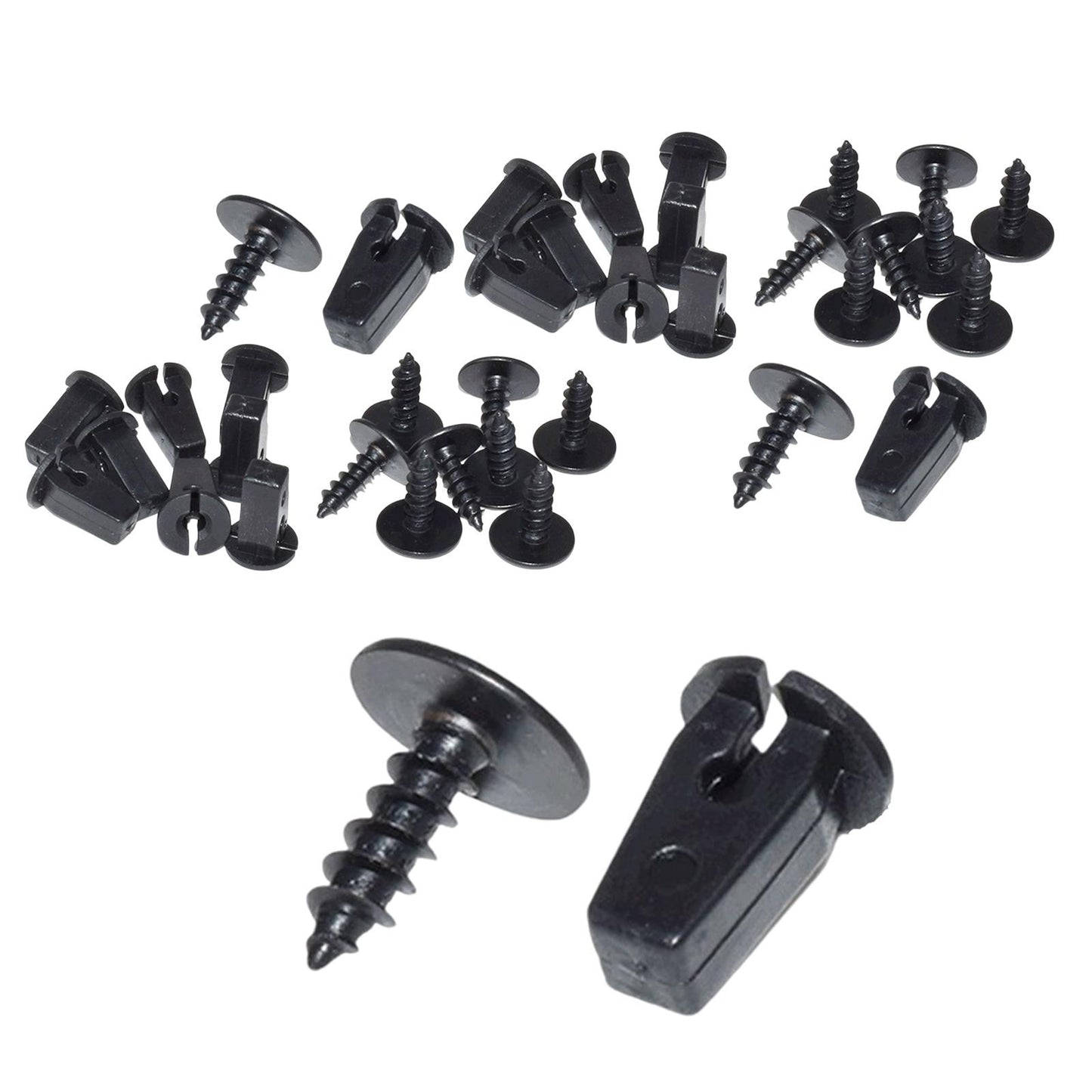 20 Sets Lock Nuts Grommets Screws Automotive Tools Car Parts Auto Parts