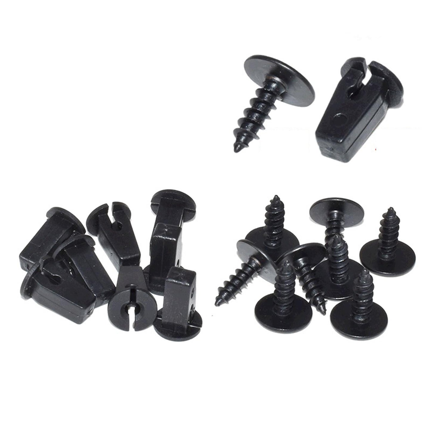 20 Sets Lock Nuts Grommets Screws Automotive Tools Car Parts Auto Parts