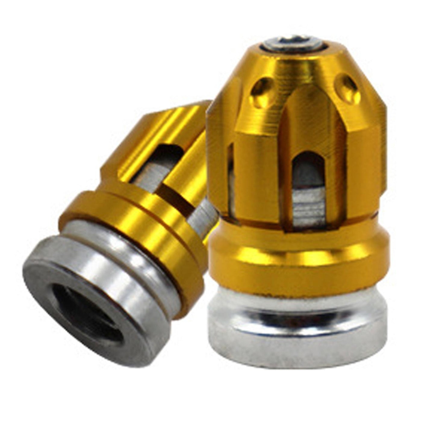 2Pcs Tire Valve Stem Caps Protection Fit for Motorcycles Suvs Mountain Bike Gold