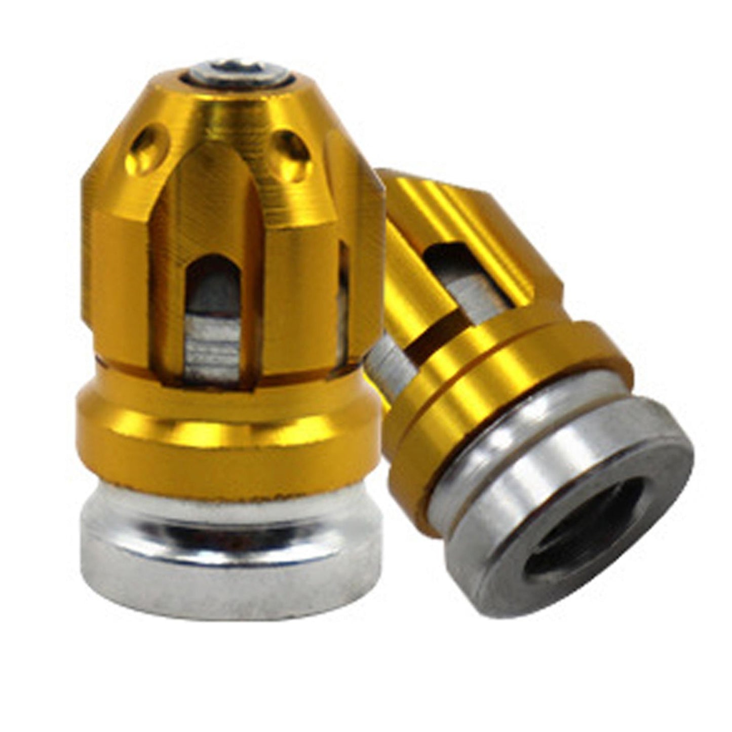 2Pcs Tire Valve Stem Caps Protection Fit for Motorcycles Suvs Mountain Bike Gold