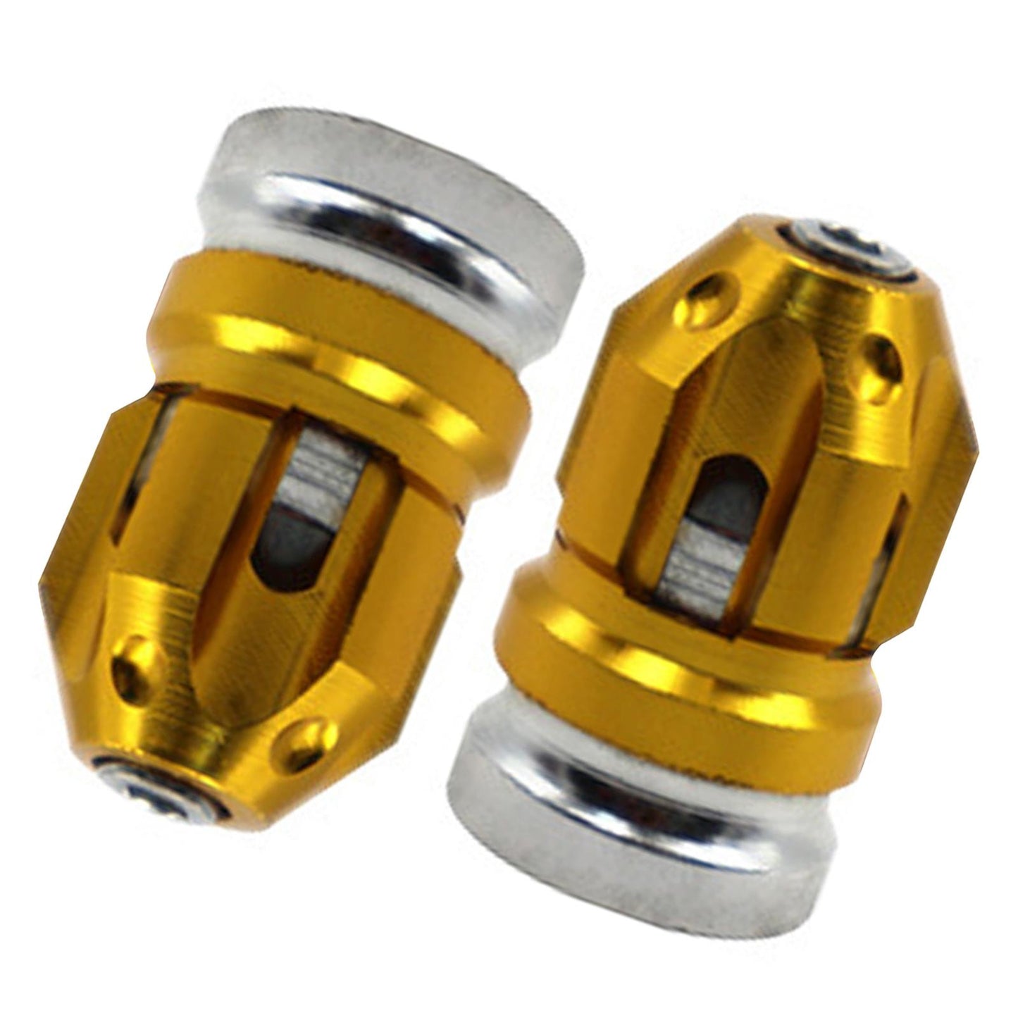 2Pcs Tire Valve Stem Caps Protection Fit for Motorcycles Suvs Mountain Bike Gold