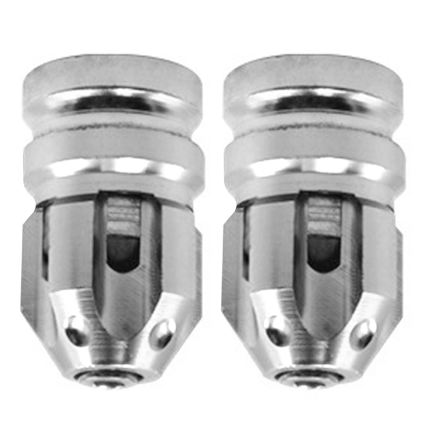 2Pcs Tire Valve Stem Caps Protection Fit for Motorcycles Suvs Mountain Bike Silver