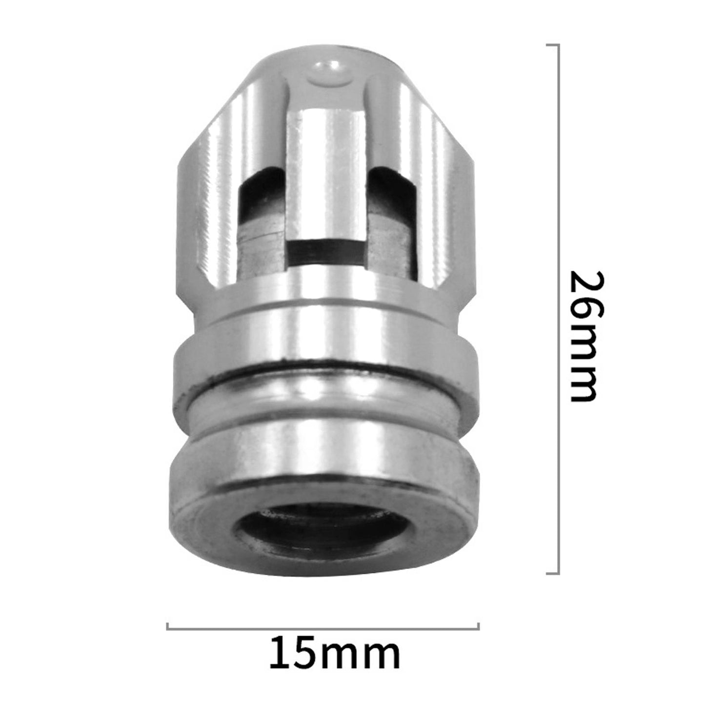 2Pcs Tire Valve Stem Caps Protection Fit for Motorcycles Suvs Mountain Bike Silver