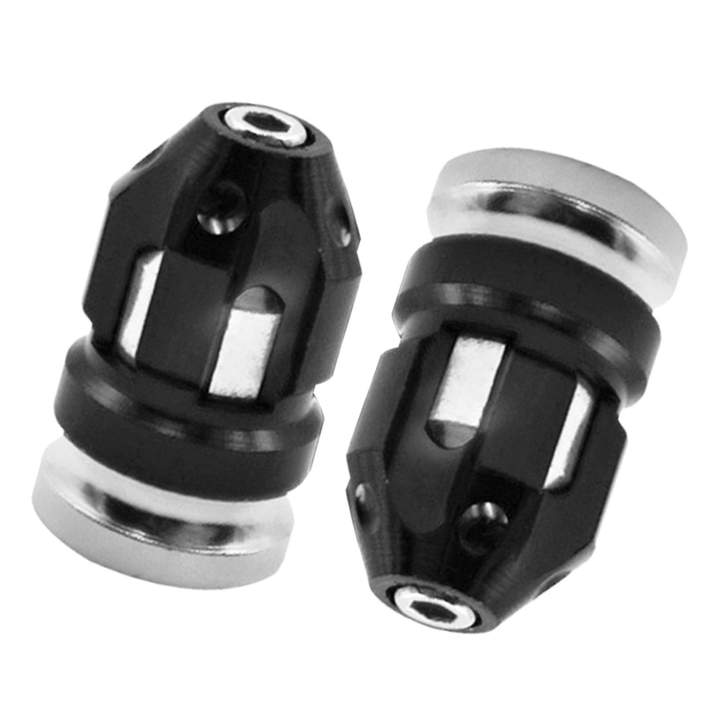 2Pcs Tire Valve Stem Caps Protection Fit for Motorcycles Suvs Mountain Bike Black