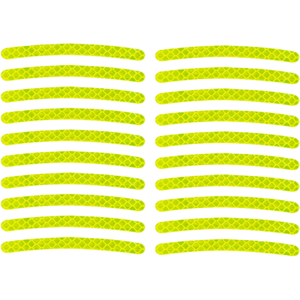 20x Wheel Hub Reflective Sticker Fit for Motorcycel Vehicle Accessory Green